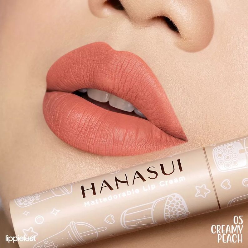 Hanasui Matte Boba Lipcream 05 Creamy Peach